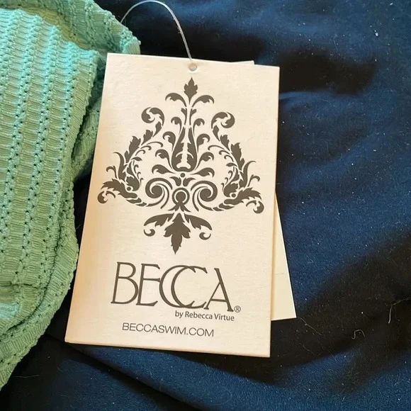 NWT BECCA Mineral Line In The Sand One-piece Swimsuit Size Small - Picture 2 of 8